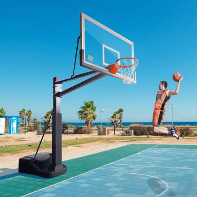 Outdoor Playground Portable Fixed High Basketball Hoop